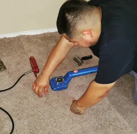 how to repair a carpet seam